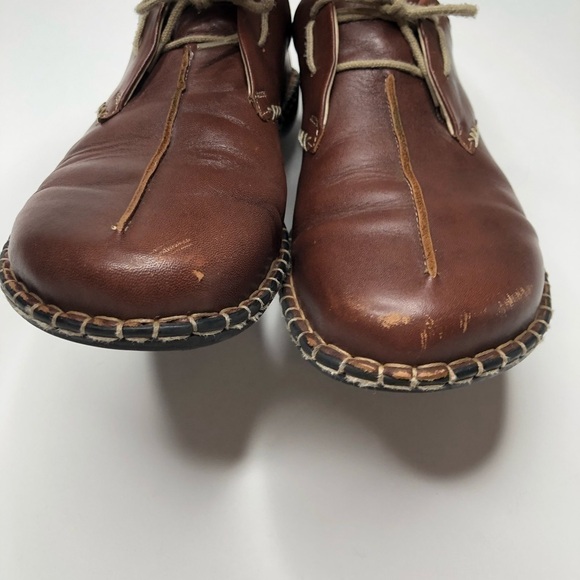 JOSEF Seibel Lindsay Brandy Brown Tan Lace-up Stitched Oxford Shoes SIZE 9 - Picture 5 of 16